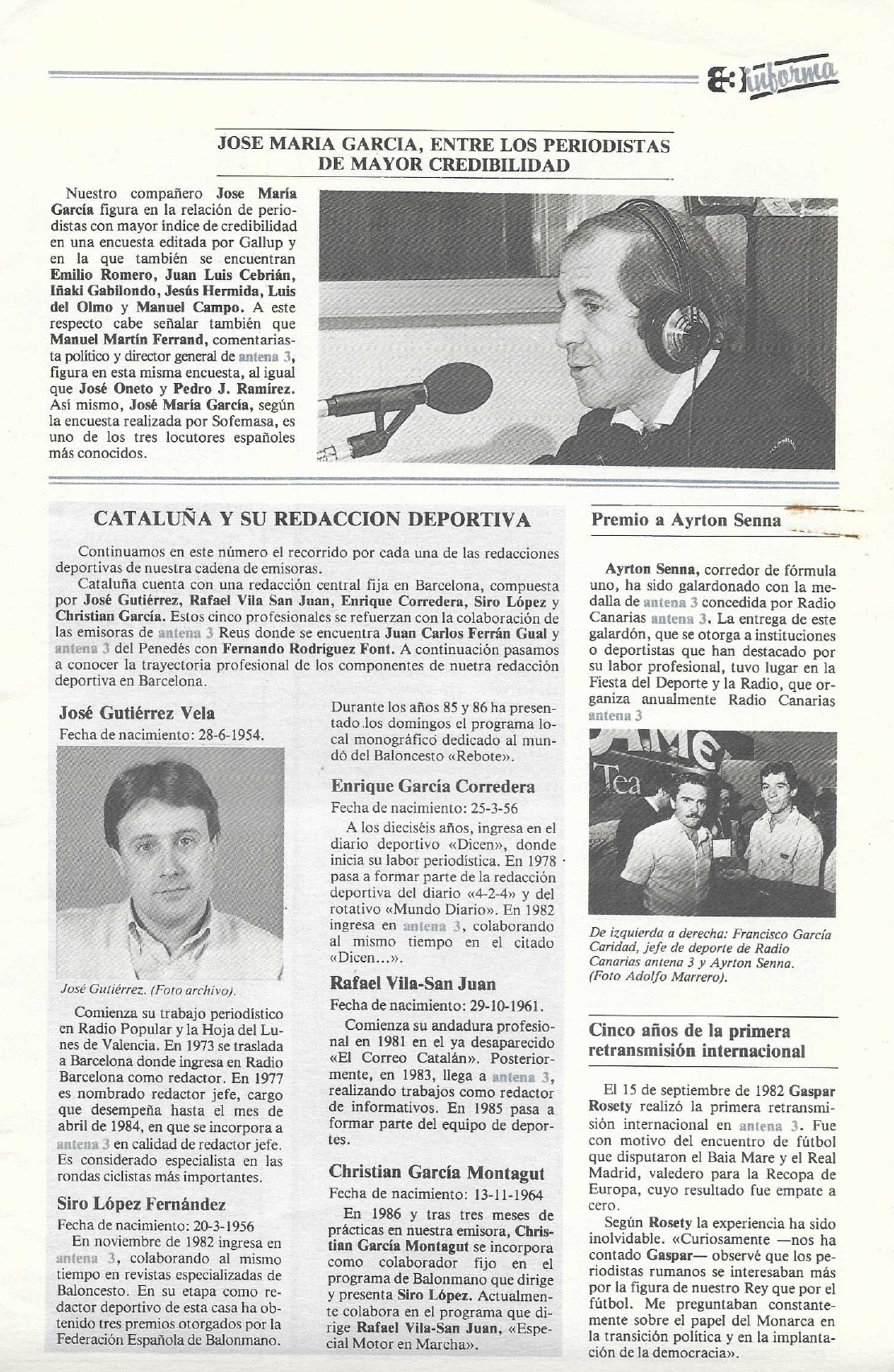 Extracte de diari en el que es parla d'el Christian Garcia